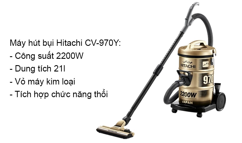 Máy hút bụi công nghiệp Hitachi CV-970Y: