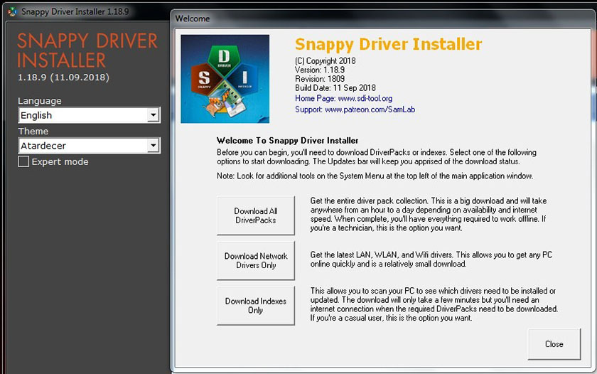 Snappy Driver Installer - phần mềm cài driver