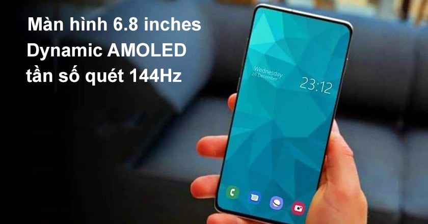 cấu hình của màn hình Samsung S21 có tấm nền Dynamic AMOLED 6,8 inch