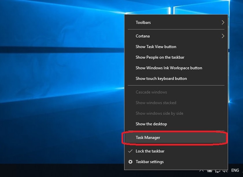 Xem bằng Task Manager trên Windows 10