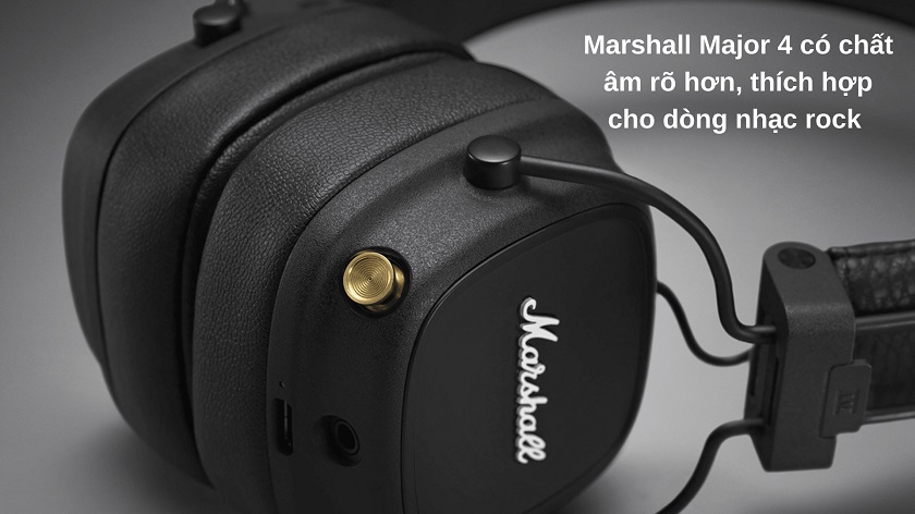 so sánh âm thanh giữa Marshall Major 4 và Major 3