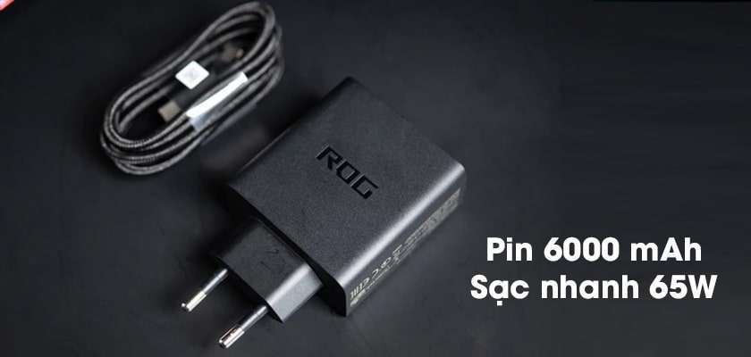 Pin: ROG Phone 5 sở hữu pin khủng lên tới 6000mAh