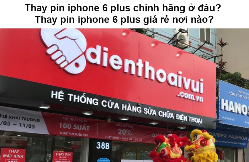 Thay pin iPhone 6 Plus chính hãng ở đâu giá rẻ?