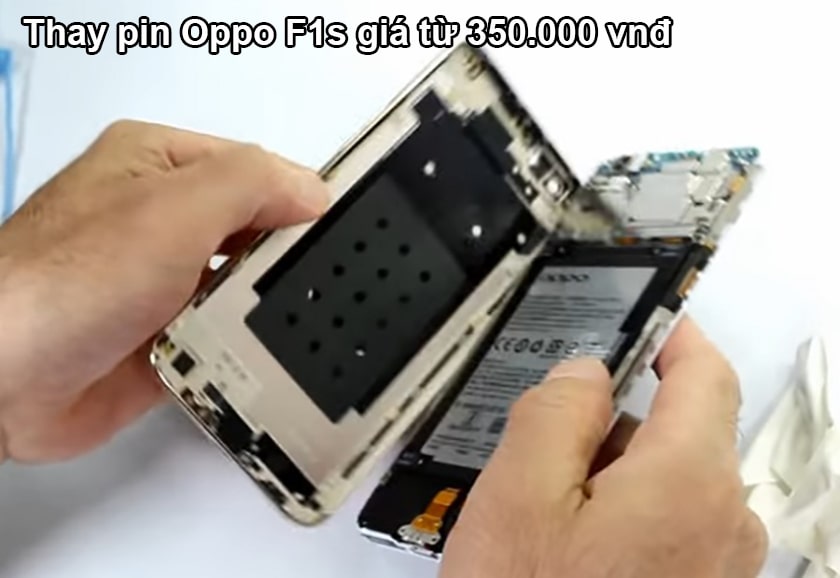 Thay pin Oppo F1s giá bao nhiêu? Bảng giá