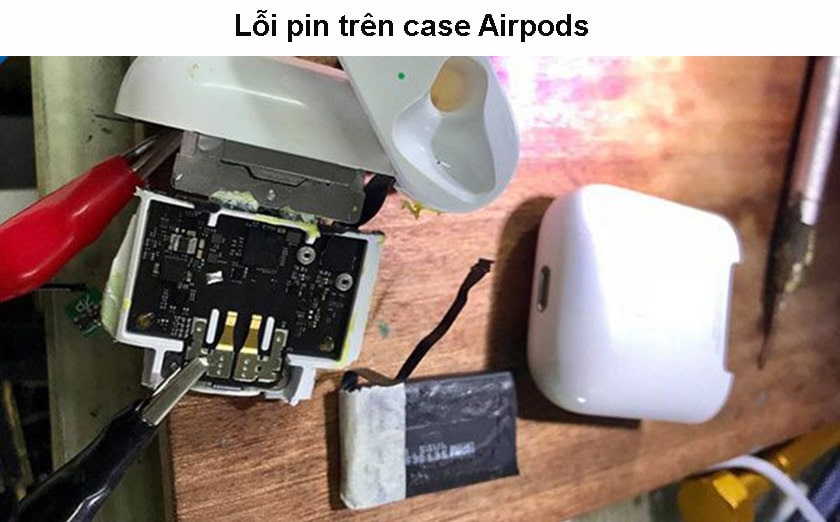 Lỗi pin trên case Airpods