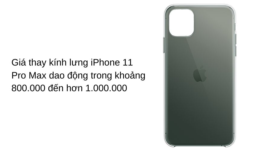 Thay kính lưng iPhone 11 Pro Max có giá bao nhiêu? Ở đâu uy tín?