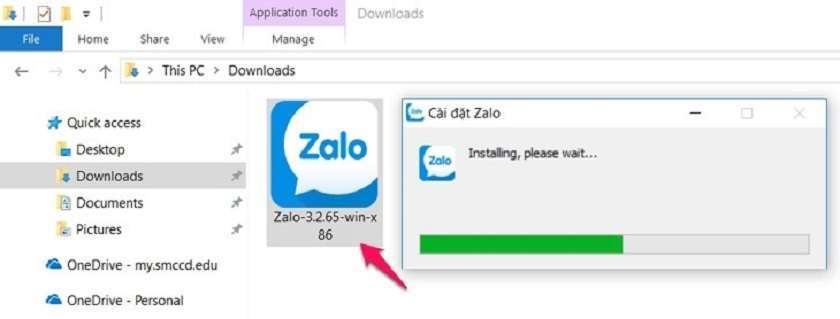Cài đặt ứng dụng Zalo trên PC
