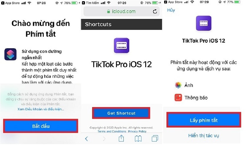 Tải video Tiktok không logo trên iPhone bằng Shortcuts