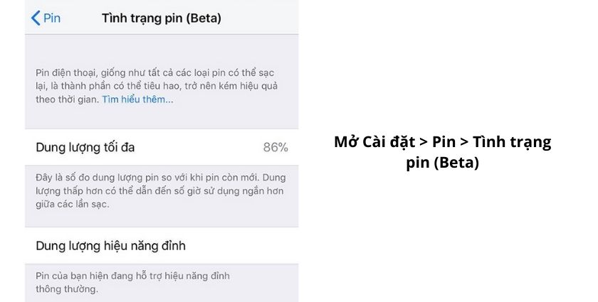 Cách kiểm tra dung lượng pin iPhone 7 Plus
