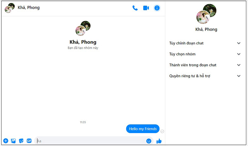 Cách tạo nhóm chat Messenger trên thiết bị máy tính