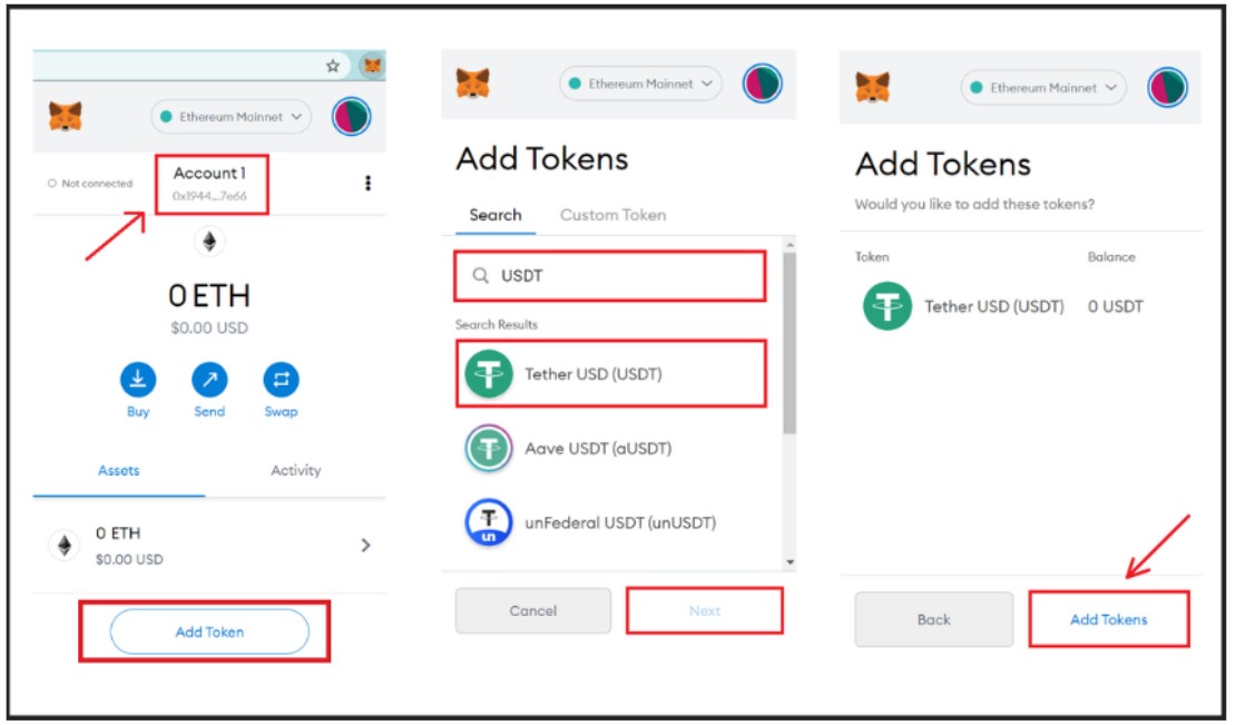 Nạp token trên ví MetaMask