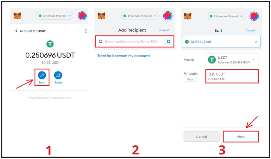 Rút token trên ví MetaMask