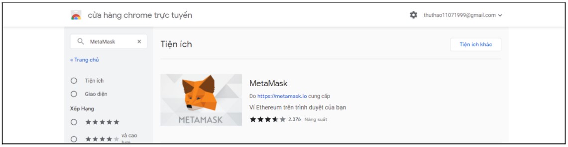 Hướng dẫn cài đặt ví MetaMask - Bước 1