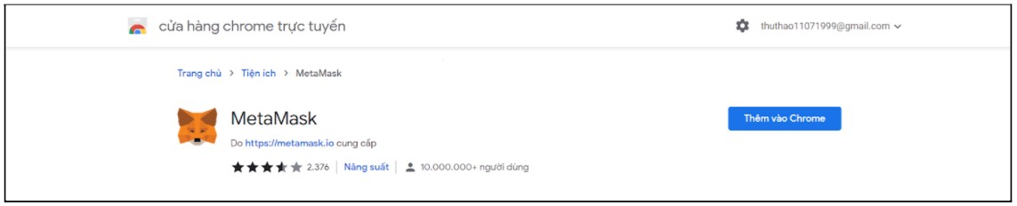 Hướng dẫn cài đặt ví MetaMask - Bước 2