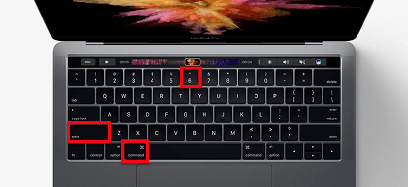 Cách chụp màn hình Macbook với touch bar