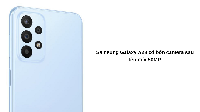 Camera Samsung Galaxy A23 hiển thị sắc nét