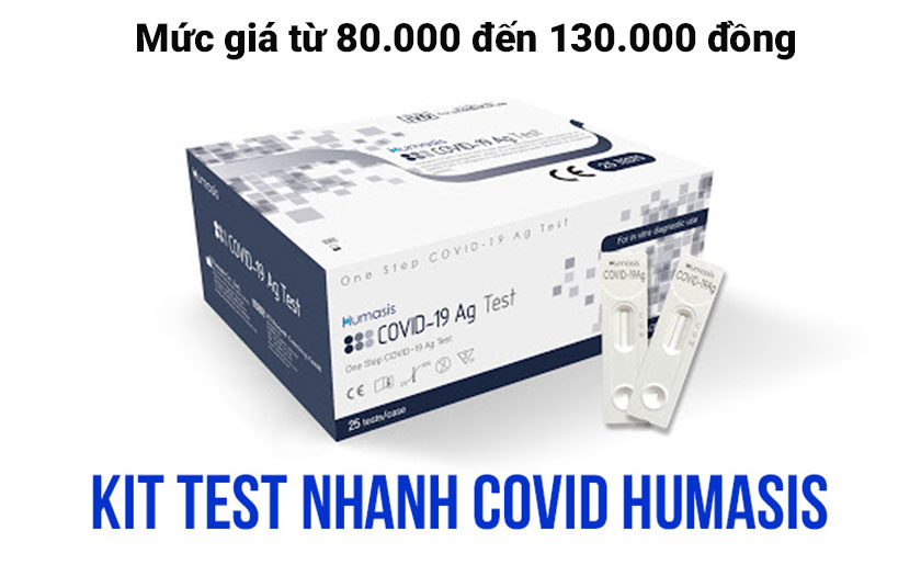Giá Kit Test nhanh Covid-19 Ag Humasis là bao nhiêu ?