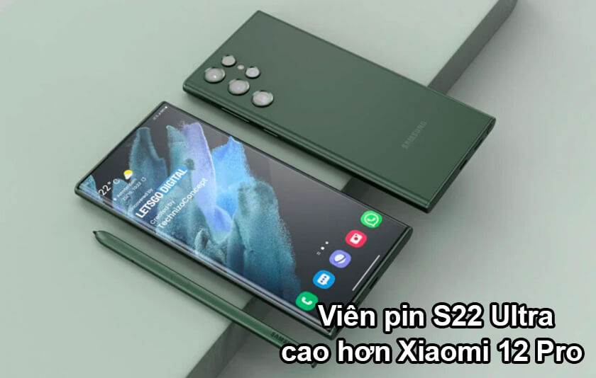 Giá bán Xiaomi 12 Pro và Samsung Galaxy S22 Ultra