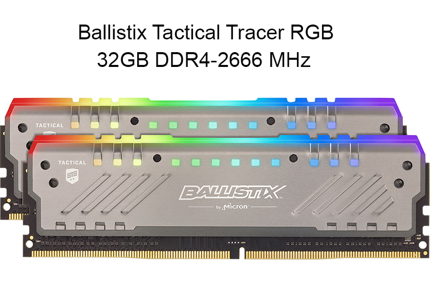 RAM Ballistix Tactical Tracer RGB -2666 MHz
