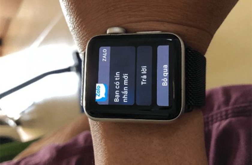 Một vài lưu ý khi sử dụng Zalo trên Apple Watch