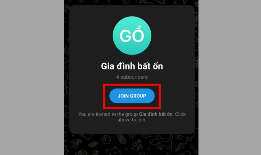 chọn join group