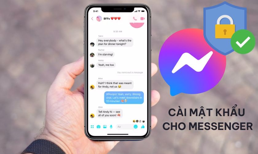 Cách cài mật khẩu Messenger trên iPhone và Android cực đơn giản