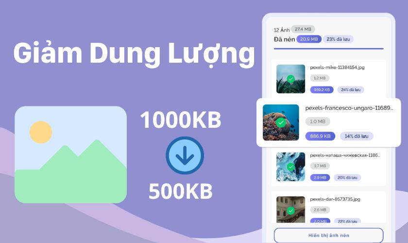 Cách giảm dung lượng ảnh trên điện thoại không bể hình