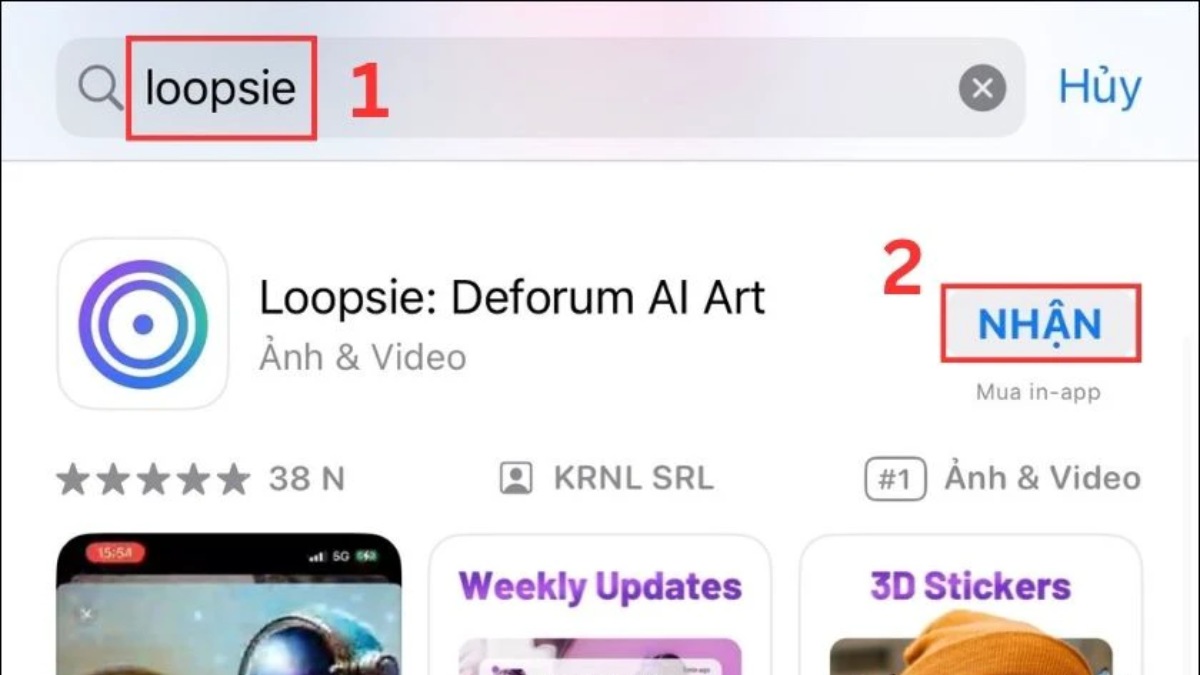 Cách tải Loopsie app về điện thoại iOS