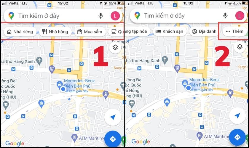 Tìm cây ATM bằng Google Maps trên điện thoại Android, iPhone