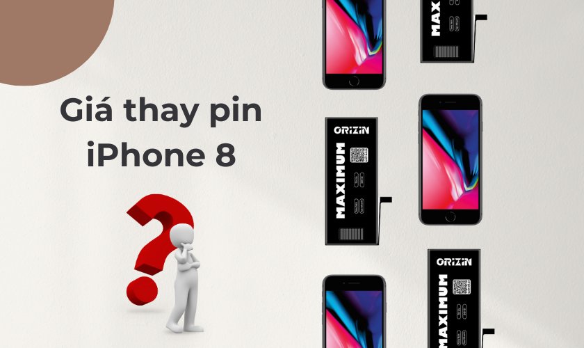 Giá thay pin iPhone 8 có đắt không? Địa chỉ thay ở đâu?