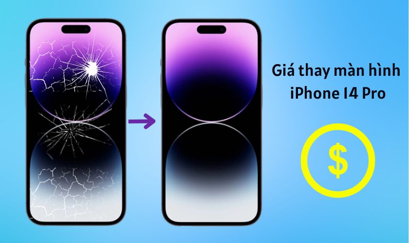 Thay màn hình iPhone 14 Pro chính hãng giá cạnh tranh