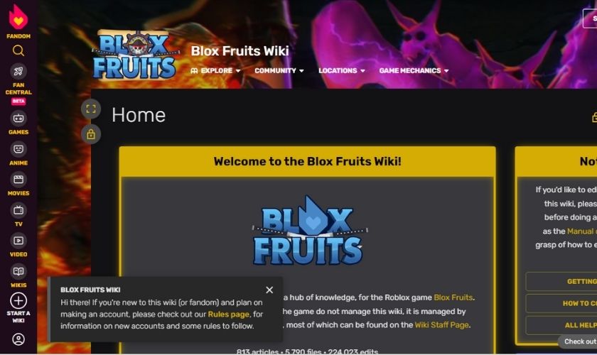 Nhận mã Blox Fruit
