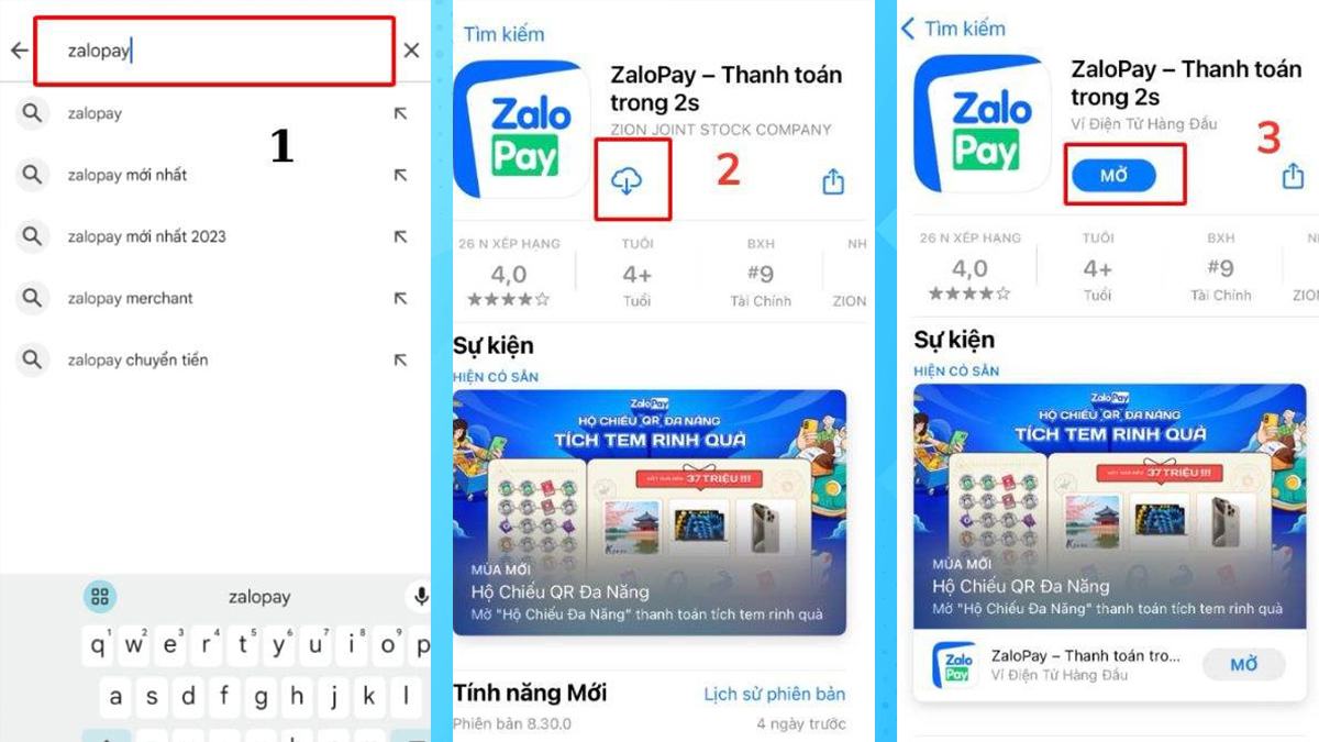 Tải ZaloPay trên điện thoại iOS