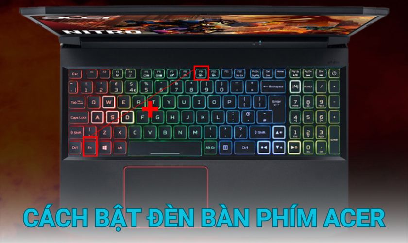 Cách bật đèn bàn phím laptop Acer và những lỗi thường gặp