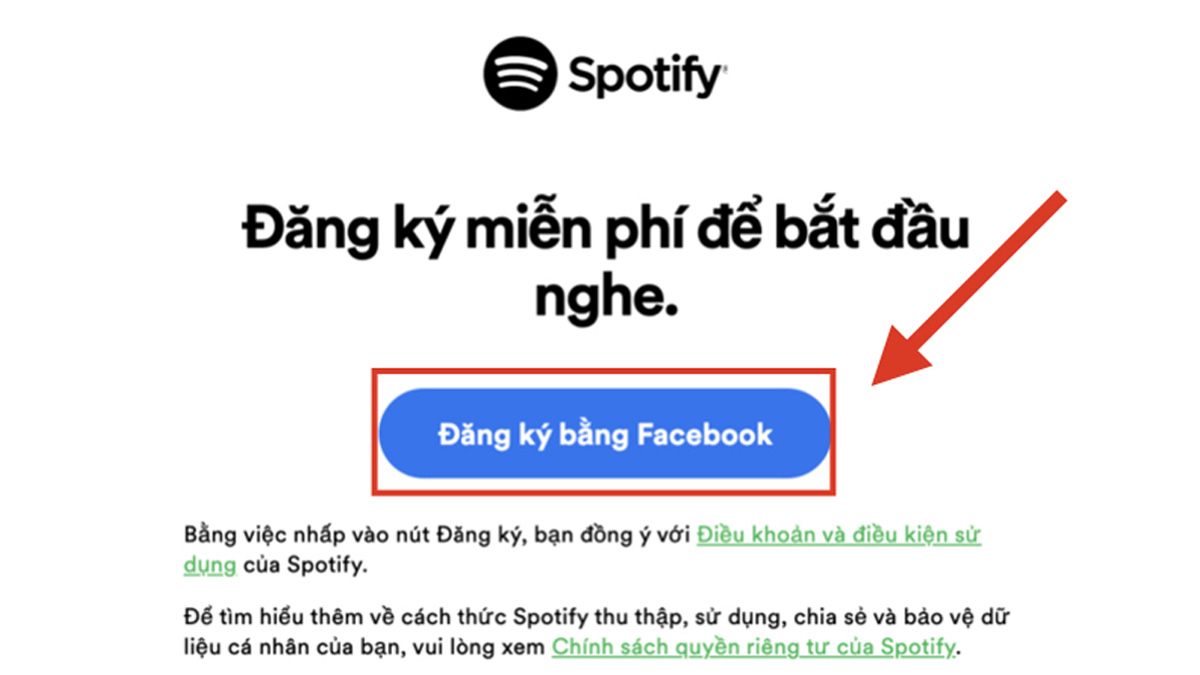 Cách đăng ký tài khoản Spotify trên máy tính  bước 1