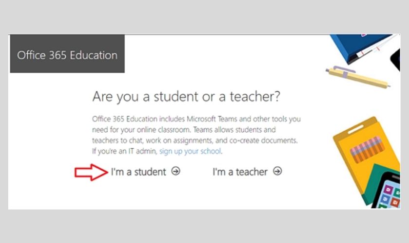 Đăng nhập Office 365 bằng mail edu