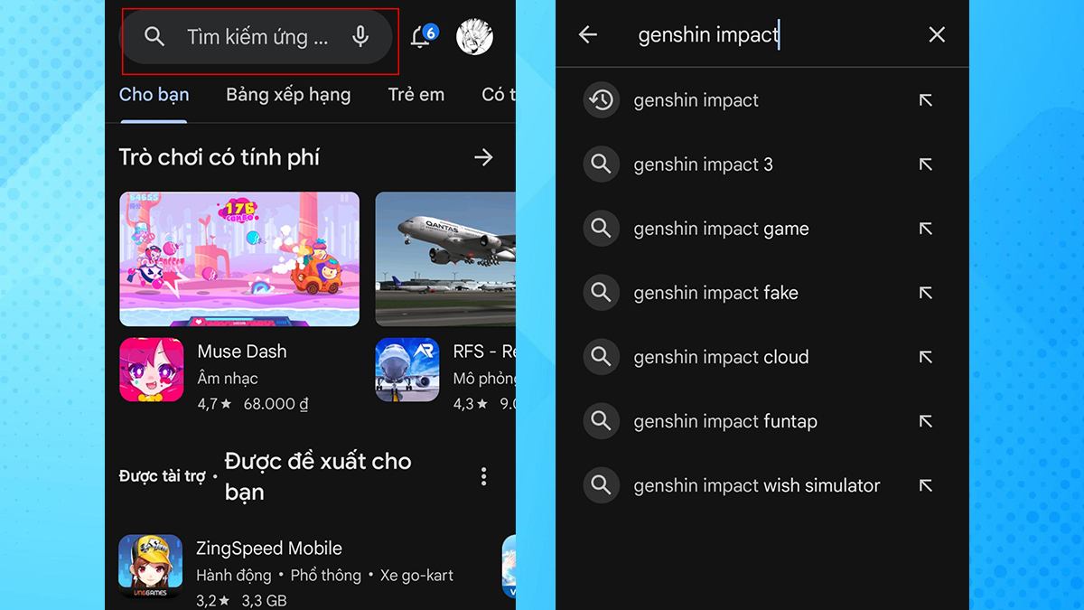 Cách tải Genshin Impact trên điện thoại Android chi tiết