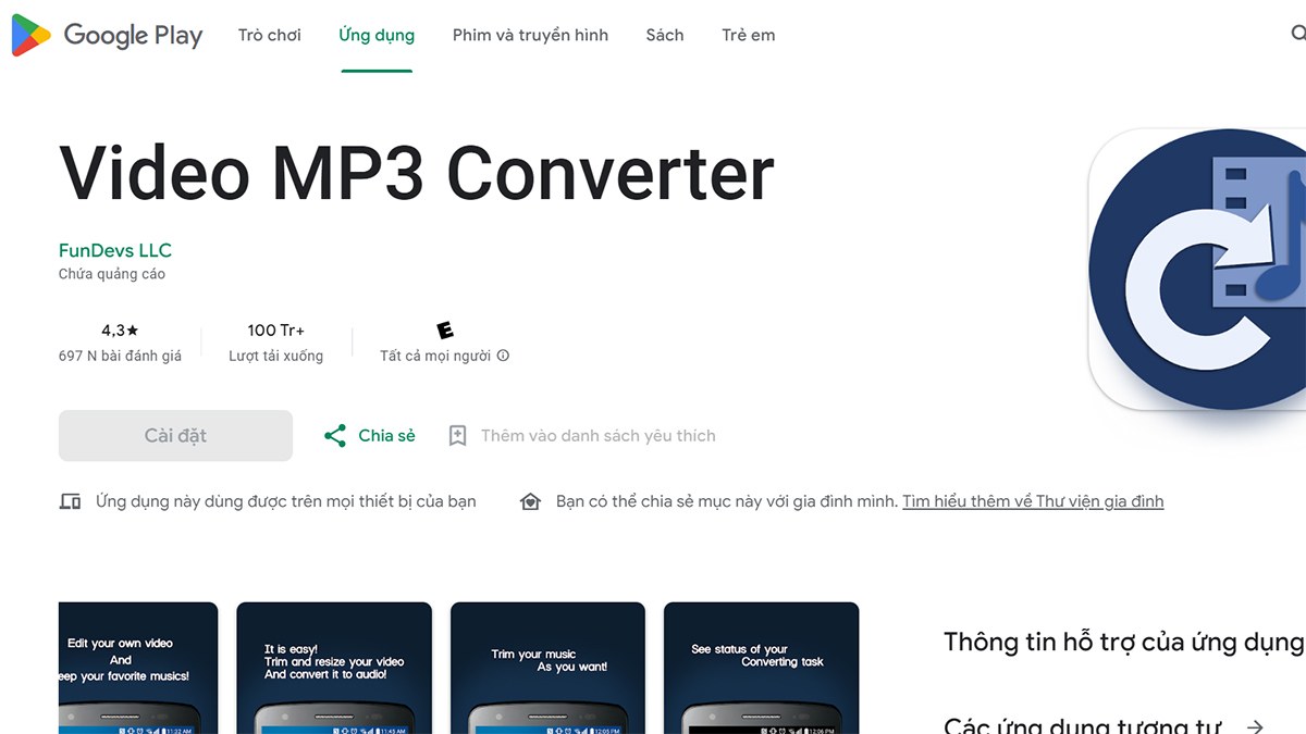 Chuyển đổi MP4 sang MP3 sử dụng Documents by Readdle
