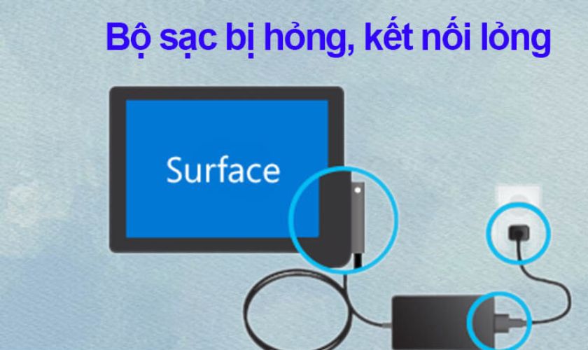 Tại sao Surface sạc không vào pin?