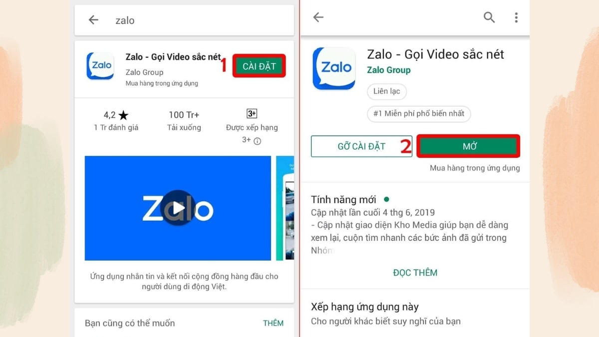 Tải Zalo cho điện thoại Android